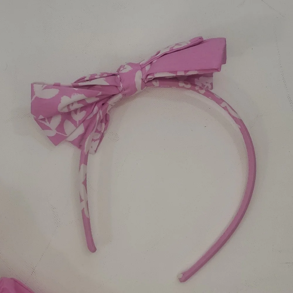 Gymboree 3T pink and white dress with headband